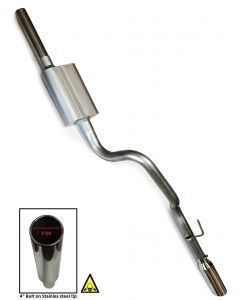 1999 - 2004 Grand Cherokee performance Exhaust w/ muffler and tip