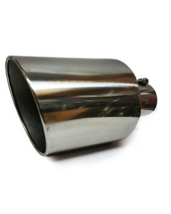 Truck Bolt On Exhaust Tip 5" Inlet 10"outlet 18" long Polish Stainless Steel