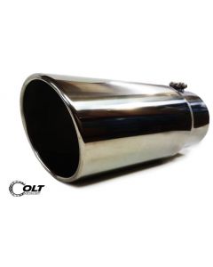 Exhaust Tip 5" Inlet - 6" Outlet - 15" Long - Bolt On Diesel Stainless Steel