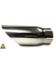 4" Diesel Exhaust Tip 4" Inlet 5" Outlet 12" Long