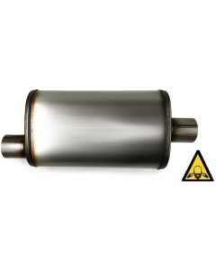 performance Universal Max Flow SS Muffler 2.25" Inlet 2.25" Outlet