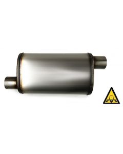 Universal stainless steel Muffler 2.5" Single Inlet / outlet 24" long