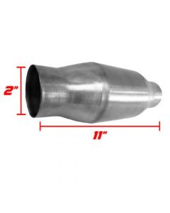 2" Thunderbolt CatalyticConverter High Flow Stainless Steel