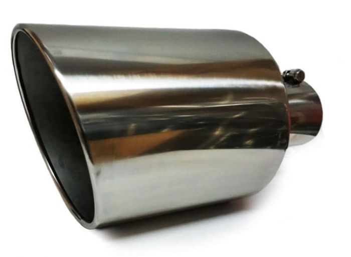 CTCAUTO 1 Set of Exhaust Tips 4 Inlet 6 Outlet 18 Inch Long 4x6x18 Polished 